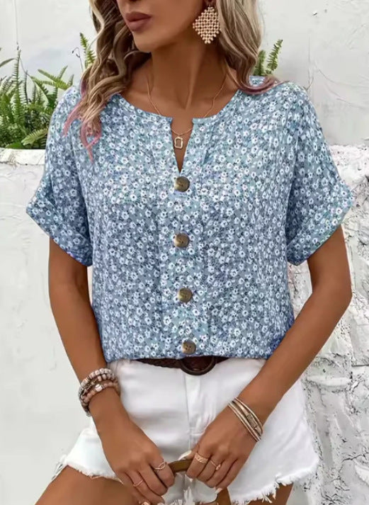Clara | Elegant Floral Blouse