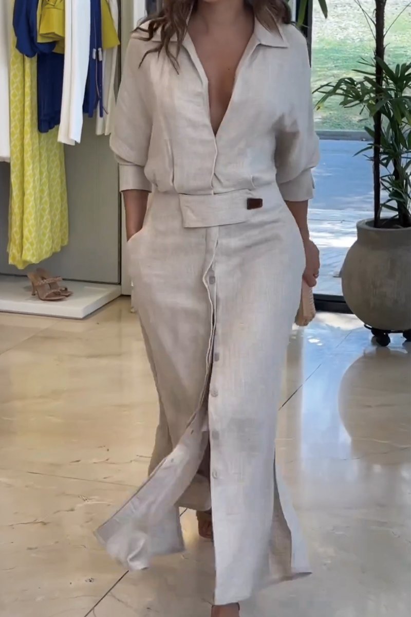 Mira | Elegant Linen Dress