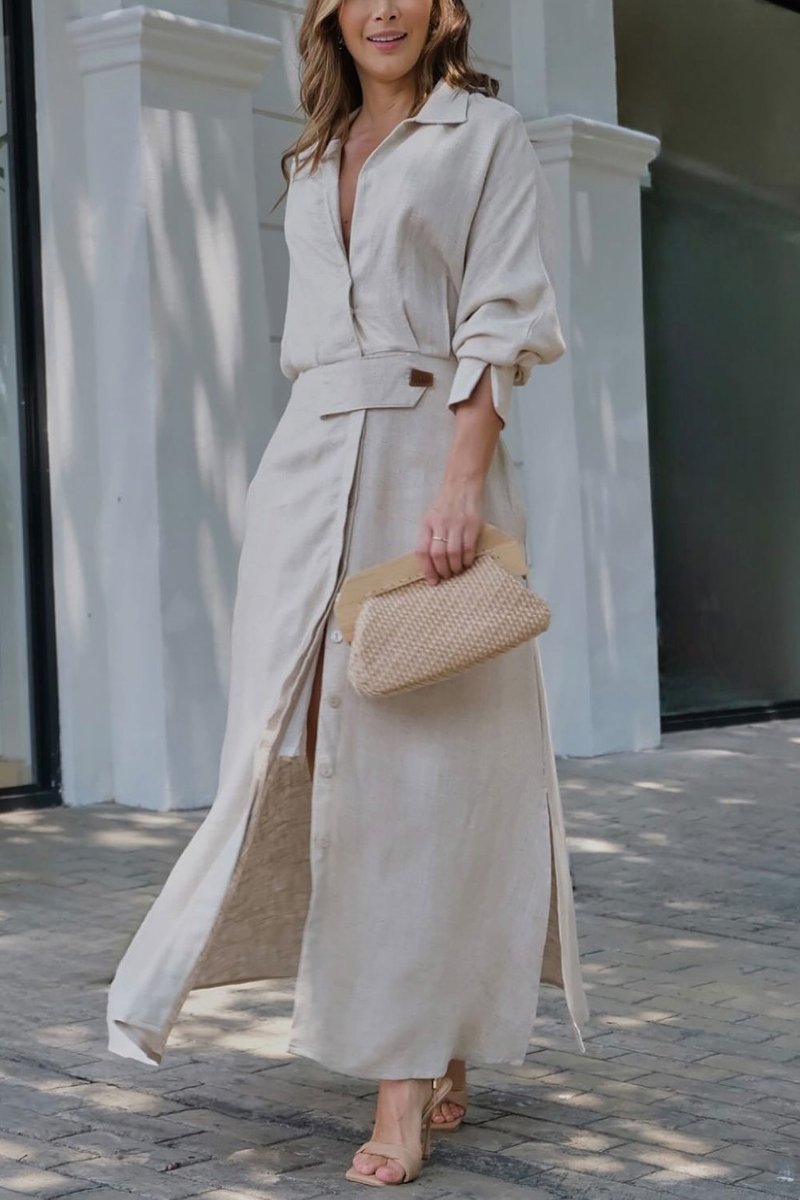 Mira | Elegant Linen Dress