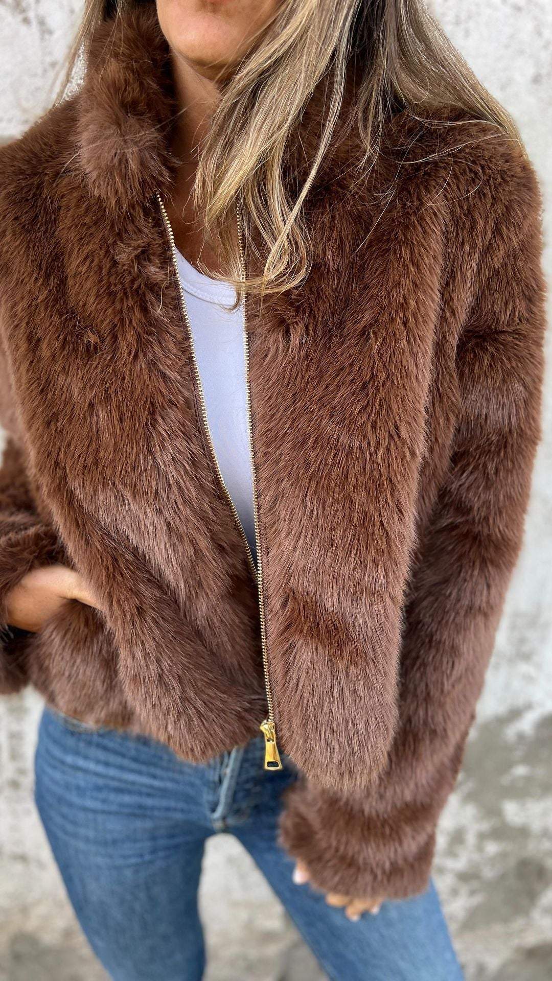 Zélie | Chic Faux Fur Jacket