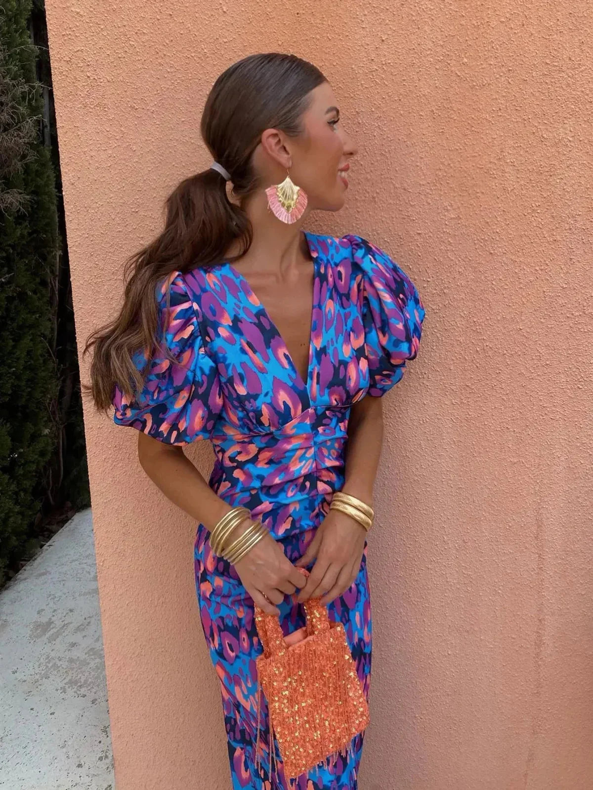 Solea | Colorful Frill Dress