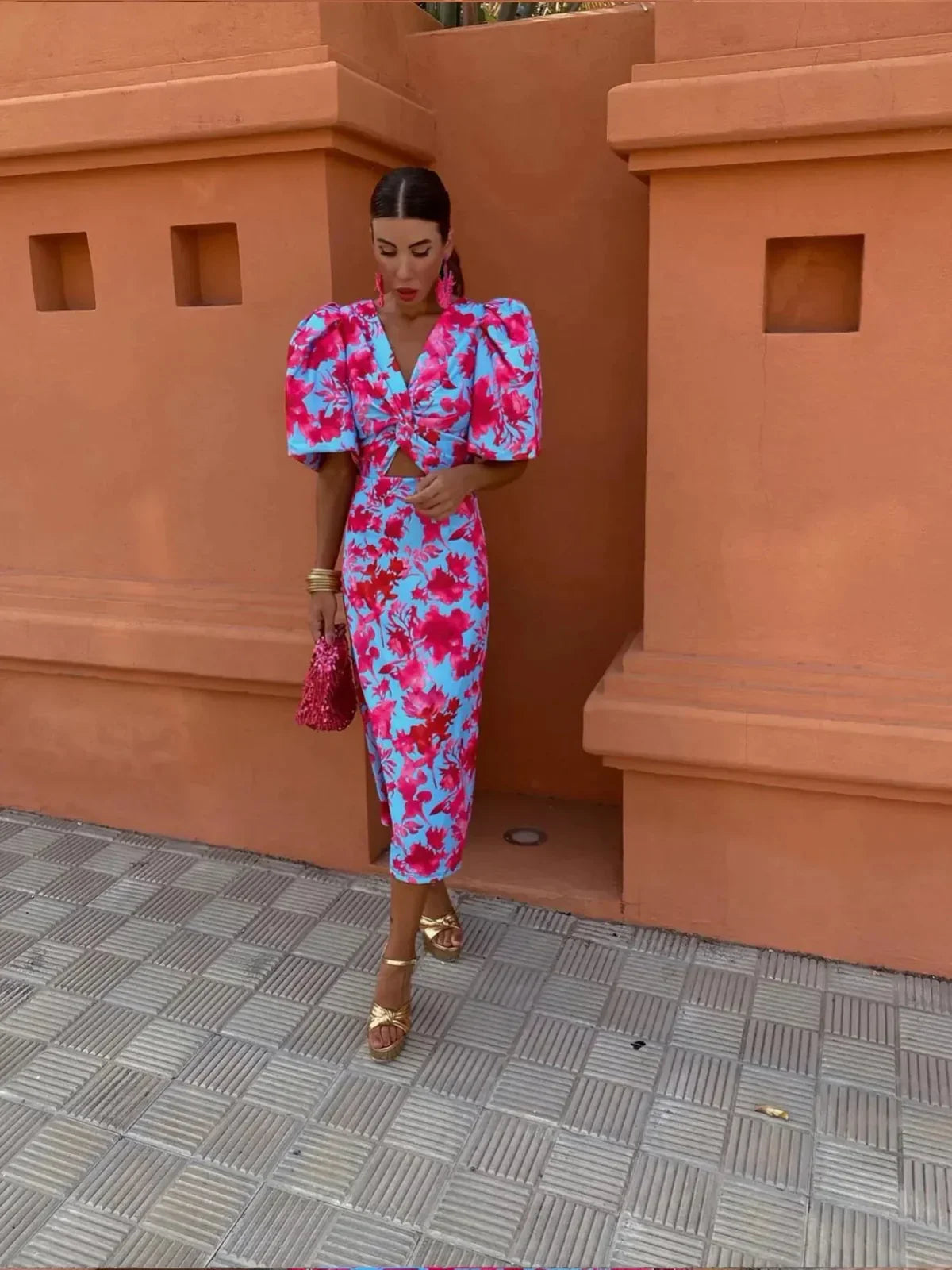 Solea | Colorful Frill Dress