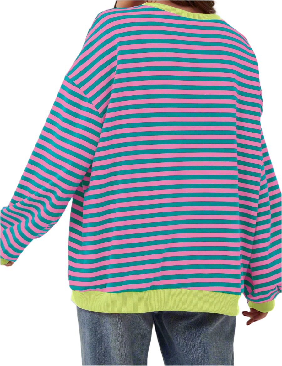 Alisa | Chic Striped Sweatshirt